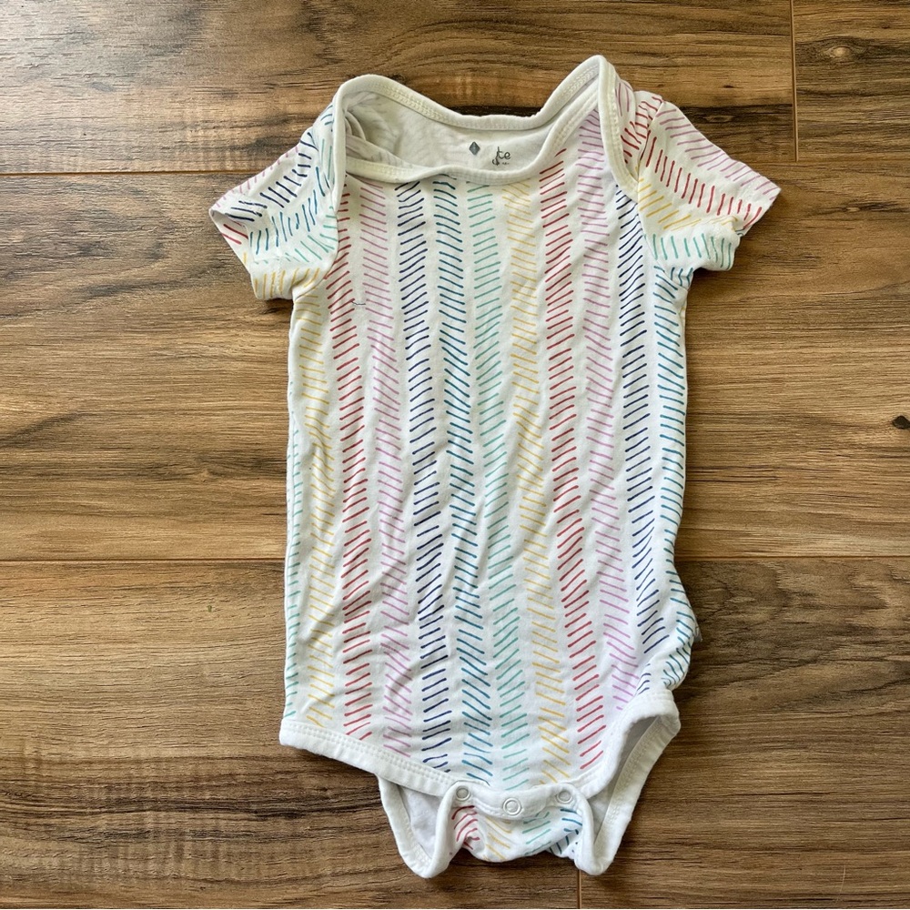 Kyte Baby Rainbow Herringbone Bodysuit